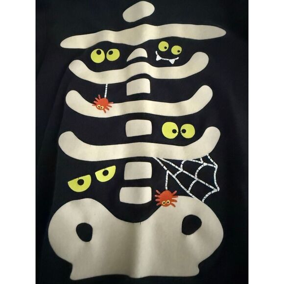 Carter’s sz 2T PJS skeleton glow in the dark pajamas Halloween long sleeve - Picture 2 of 4